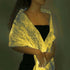 LUMISHAWL LIGHT BLUE (LUMINOUS FIBER OPTIC FABRIC SHAWL)